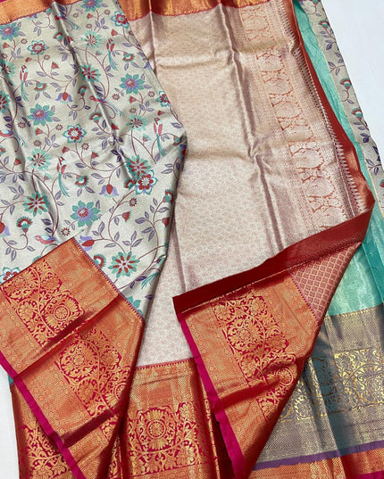 Kanchipuram Luxe Silk Saree — Elegance Weave Collection | Rosepetals Luxe - Rosepetals Luxe