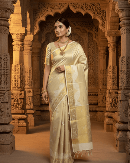 Kanchipuram Luxe Silk Saree | Fancy Soft Silk Festive Collection - Rosepetals Luxe