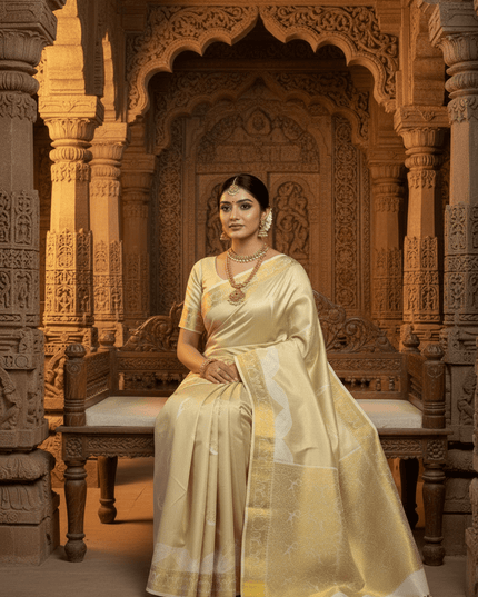Kanchipuram Luxe Silk Saree | Fancy Soft Silk Festive Collection - Rosepetals Luxe