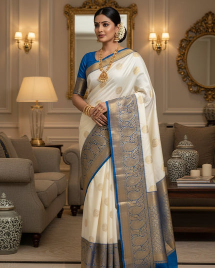 Kanchipuram Luxe Silk Saree | Festive & Wedding Wear - Rosepetals Luxe