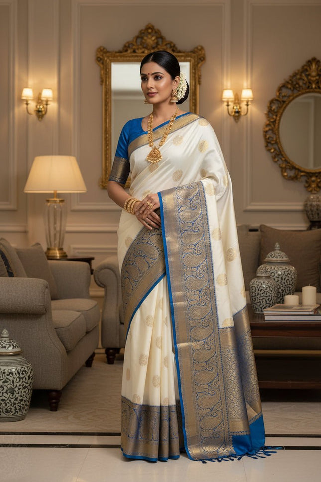 Kanchipuram Luxe Silk Saree | Festive & Wedding Wear - Rosepetals Luxe