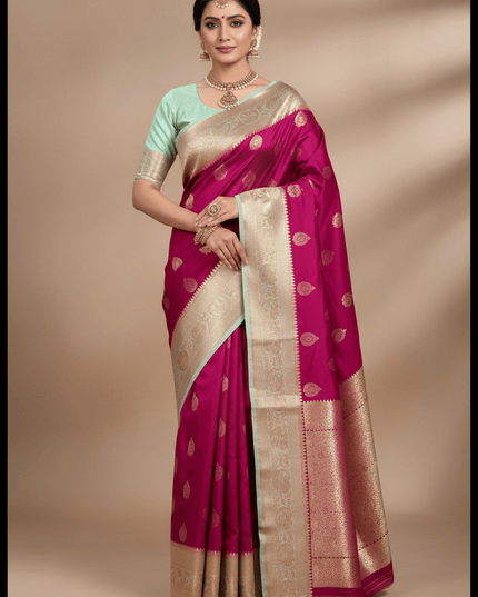 Kanchipuram Luxe Silk Saree | Festive & Wedding Wear - Rosepetals Luxe