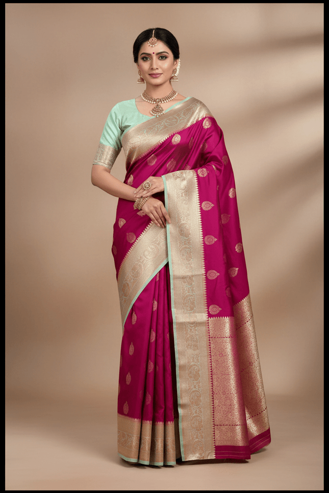 Kanchipuram Luxe Silk Saree | Festive & Wedding Wear - Rosepetals Luxe