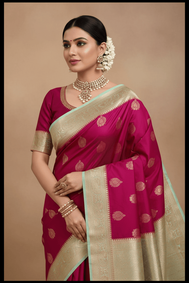 Kanchipuram Luxe Silk Saree | Festive & Wedding Wear - Rosepetals Luxe