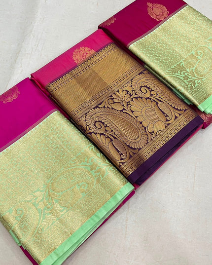 Kanchipuram Luxe Silk Saree | Festive & Wedding Wear - Rosepetals Luxe