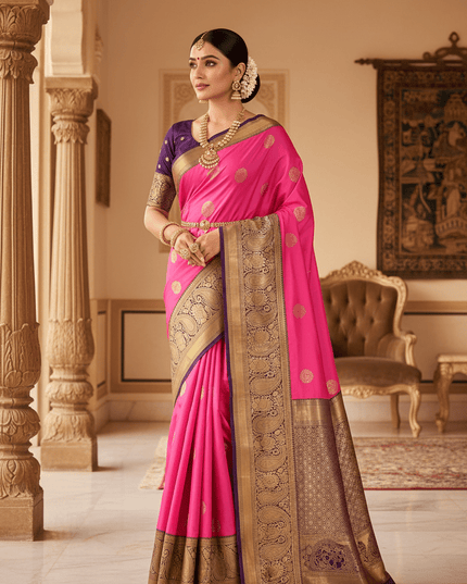 Kanchipuram Luxe Silk Saree | Festive & Wedding Wear - Rosepetals Luxe