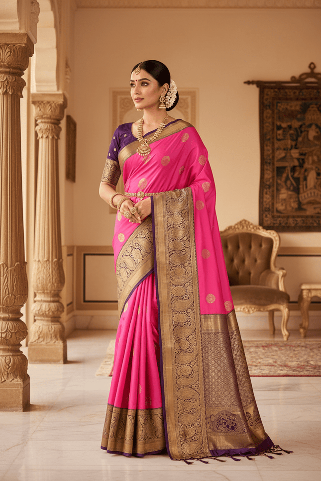 Kanchipuram Luxe Silk Saree | Festive & Wedding Wear - Rosepetals Luxe