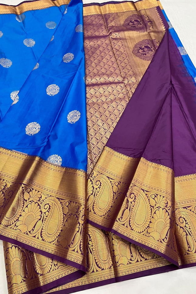 Kanchipuram Luxe Silk Saree | Festive & Wedding Wear - Rosepetals Luxe