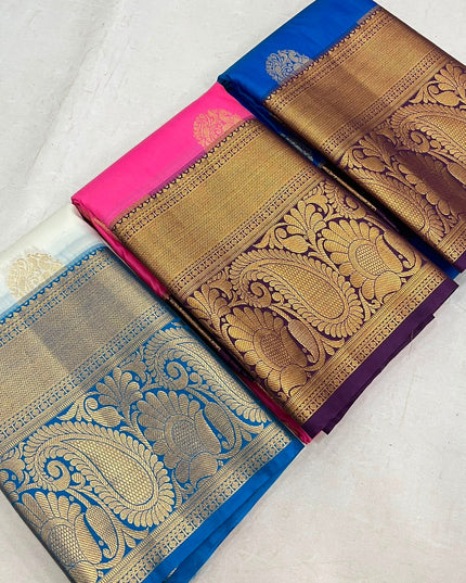 Kanchipuram Luxe Silk Saree | Festive & Wedding Wear - Rosepetals Luxe