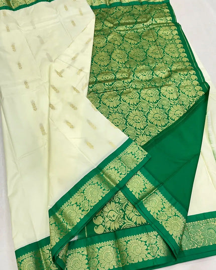 Kanchipuram Luxe Silk Saree | Korvai Butta Fancy Weave | Festive Collection - Rosepetals Luxe