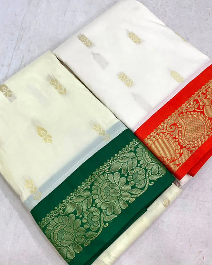 Kanchipuram Luxe Silk Saree | Korvai Butta Fancy Weave | Festive Collection - Rosepetals Luxe