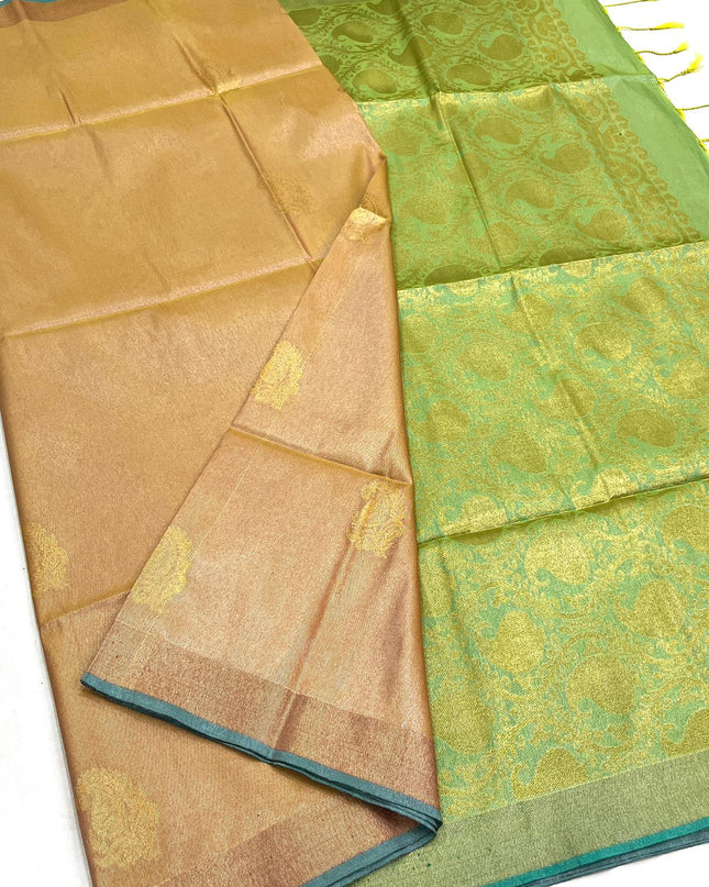 Kanchipuram Luxe Silk Saree | Tissue Soft Collection | Festive Wear - Rosepetals Luxe