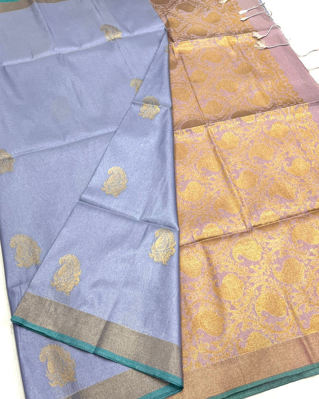 Kanchipuram Luxe Silk Saree | Tissue Soft Collection | Festive Wear - Rosepetals Luxe