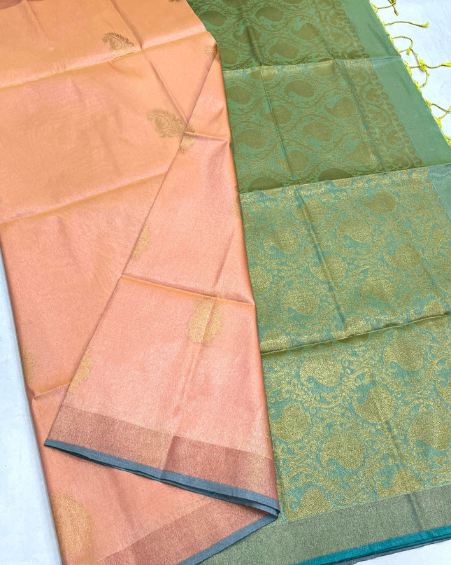 Kanchipuram Luxe Silk Saree | Tissue Soft Collection | Festive Wear - Rosepetals Luxe