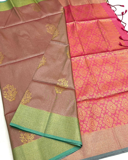 Kanchipuram Luxe Silk Saree | Tissue Soft Collection | Festive Wear - Rosepetals Luxe