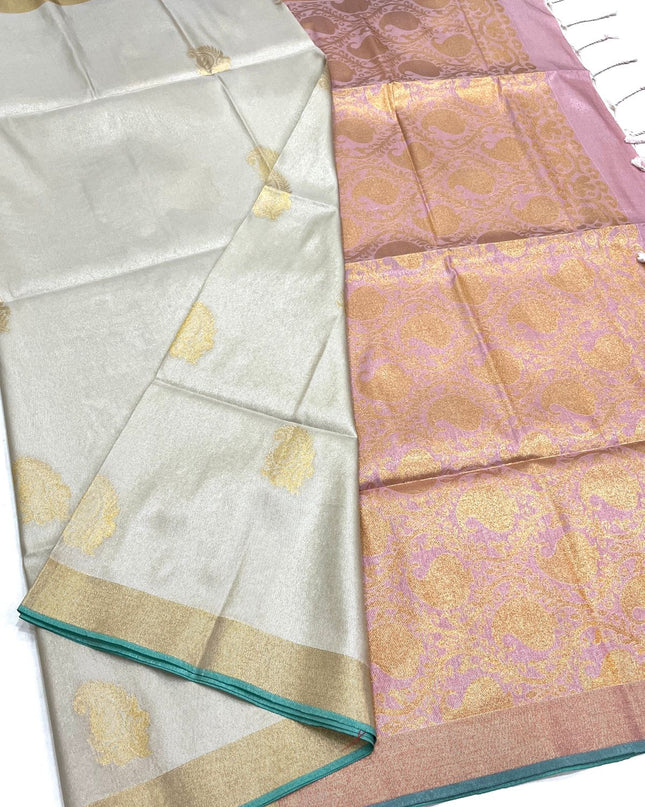 Kanchipuram Luxe Silk Saree | Tissue Soft Collection | Festive Wear - Rosepetals Luxe