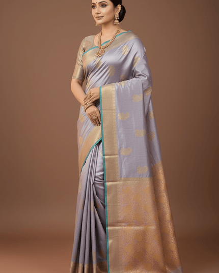 Kanchipuram Luxe Silk Saree | Tissue Soft Collection | Festive Wear - Rosepetals Luxe