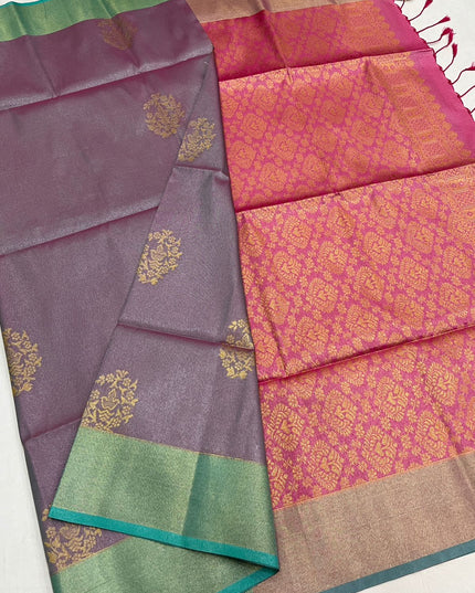 Kanchipuram Luxe Silk Saree | Tissue Soft Collection | Festive Wear - Rosepetals Luxe