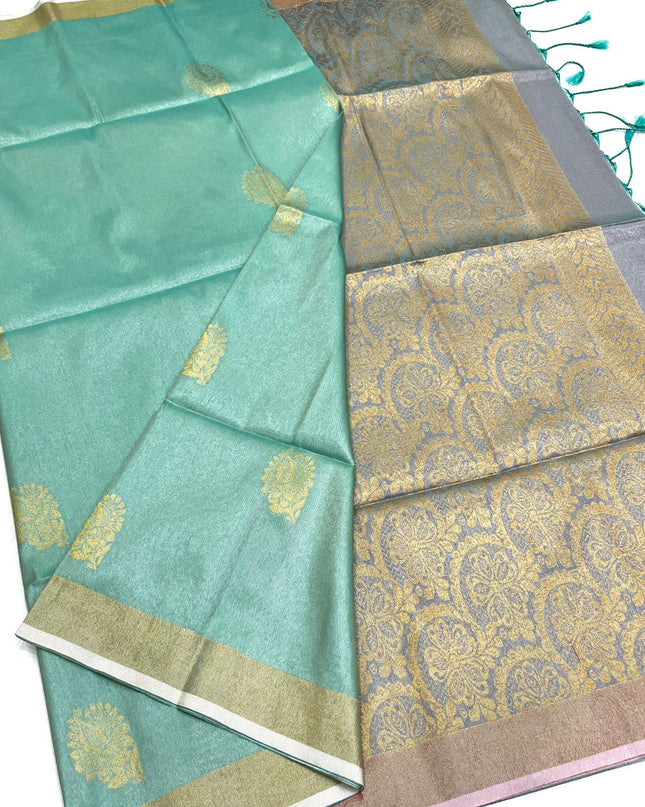 Kanchipuram Luxe Silk Saree | Tissue Soft Collection | Festive Wear - Rosepetals Luxe