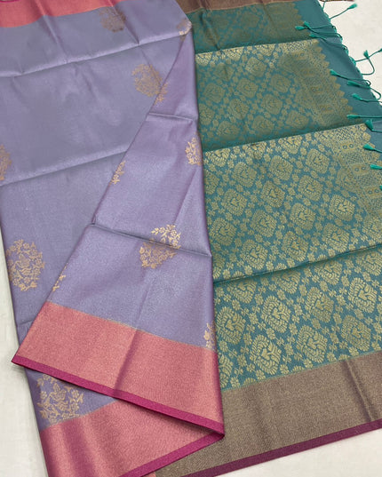 Kanchipuram Luxe Silk Saree | Tissue Soft Collection | Festive Wear - Rosepetals Luxe