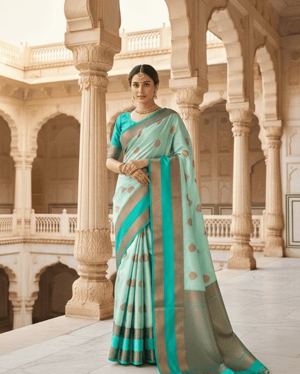 Kanchipuram Luxe Silk Saree | Trending Colors - Rosepetals Luxe