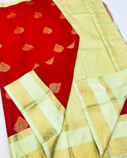 Kanchipuram Luxe Silk Saree | Trending Colors - Rosepetals Luxe
