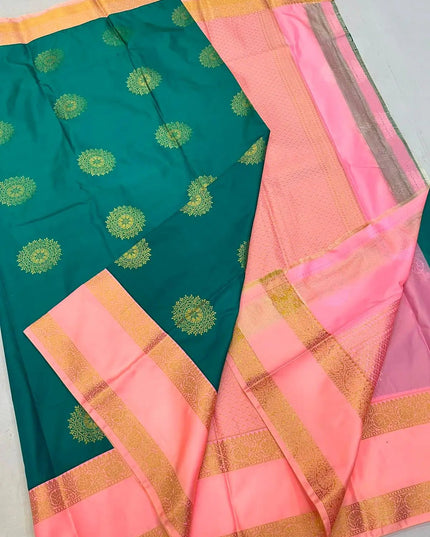 Kanchipuram Luxe Silk Saree | Trending Colors - Rosepetals Luxe