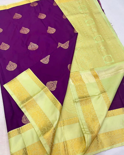 Kanchipuram Luxe Silk Saree | Trending Colors - Rosepetals Luxe