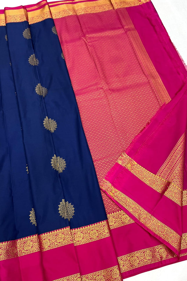 Kanchipuram Luxe Silk Saree | Trending Colours | Zari Border | Festive & Wedding - Rosepetals Luxe
