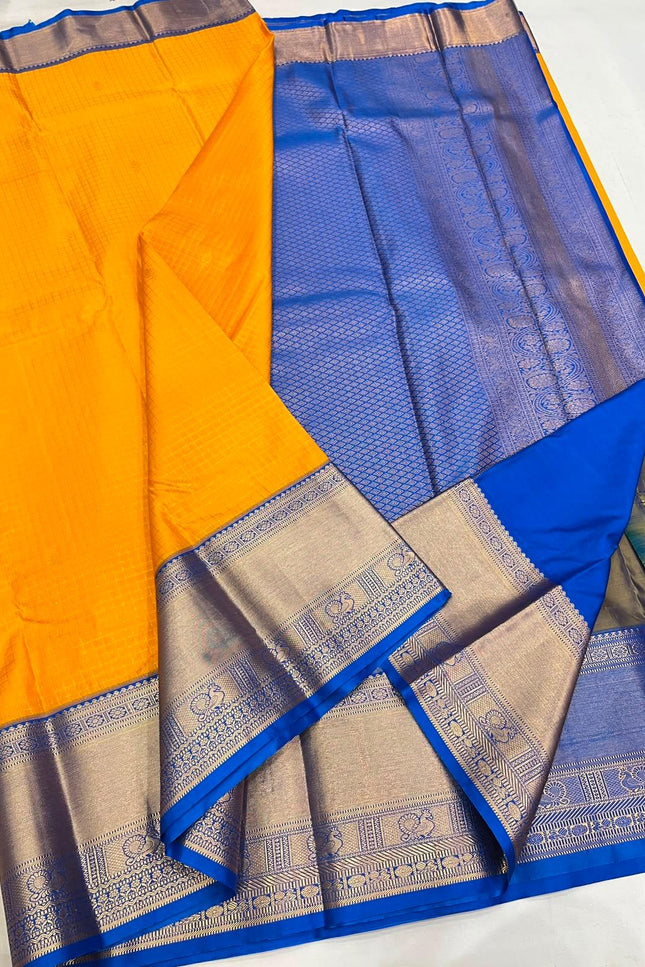 Kanchipuram Luxe Silk Saree with Woven Design - Rosepetals Luxe