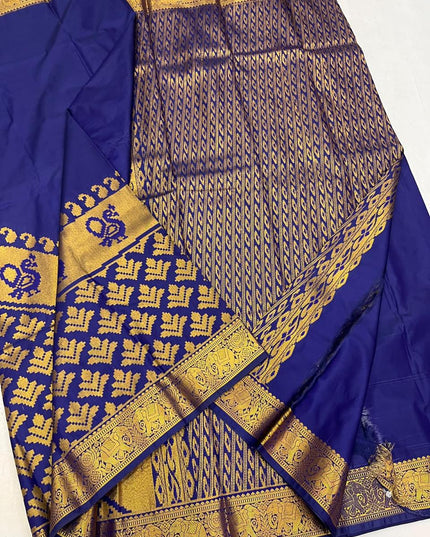 Kanchipuram Luxe Silk Saree with Zari Border - Rosepetals Luxe
