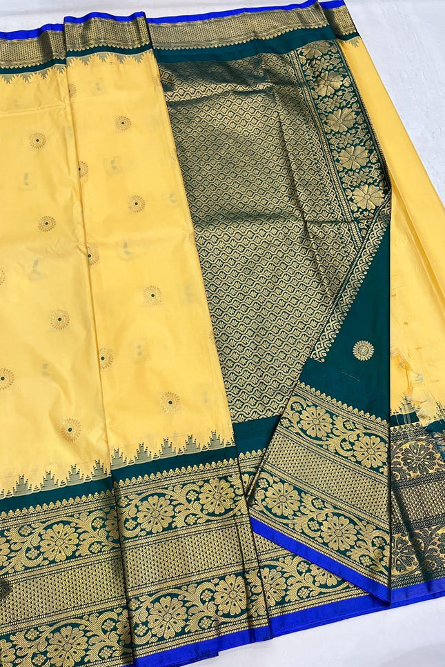 Kanchipuram Luxe Silk Zari Saree - Rosepetals Luxe