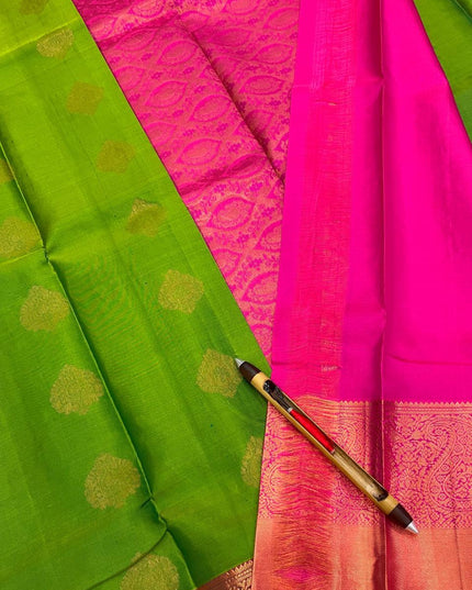 Kanchipuram Pure Silk Butta Saree | Handwoven | Silk Mark Certified - Rosepetals Luxe