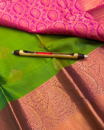 Kanchipuram Pure Silk Butta Saree | Handwoven | Silk Mark Certified - Rosepetals Luxe