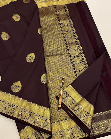Kanchipuram Pure Silk Butta Saree | Silk Mark Certified | New Arrival - Rosepetals Luxe