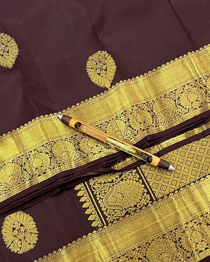 Kanchipuram Pure Silk Butta Saree | Silk Mark Certified | New Arrival - Rosepetals Luxe