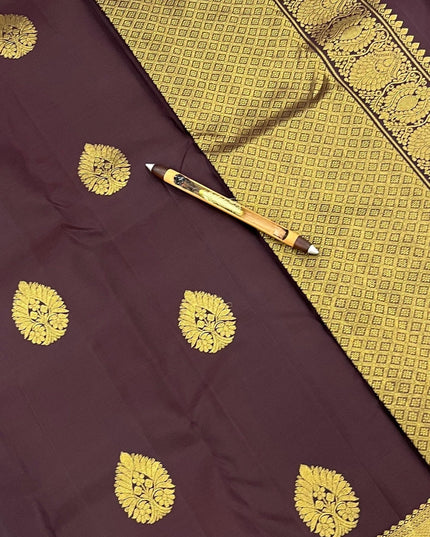 Kanchipuram Pure Silk Butta Saree | Silk Mark Certified | New Arrival - Rosepetals Luxe