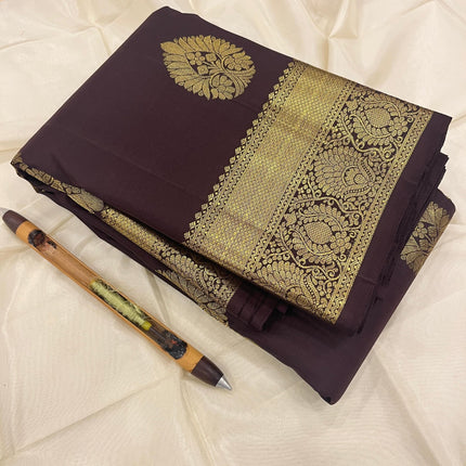 Kanchipuram Pure Silk Butta Saree | Silk Mark Certified | New Arrival - Rosepetals Luxe