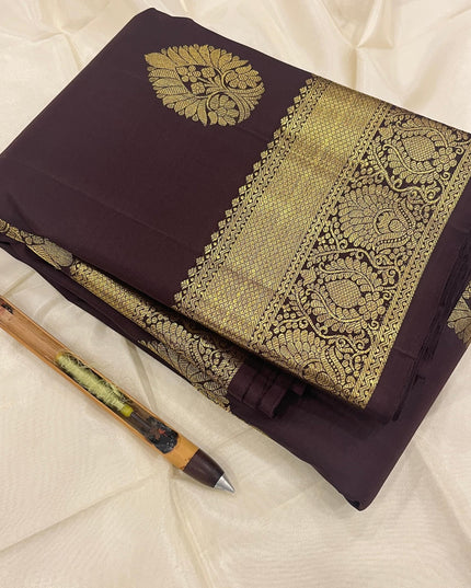Kanchipuram Pure Silk Butta Saree | Silk Mark Certified | New Arrival - Rosepetals Luxe