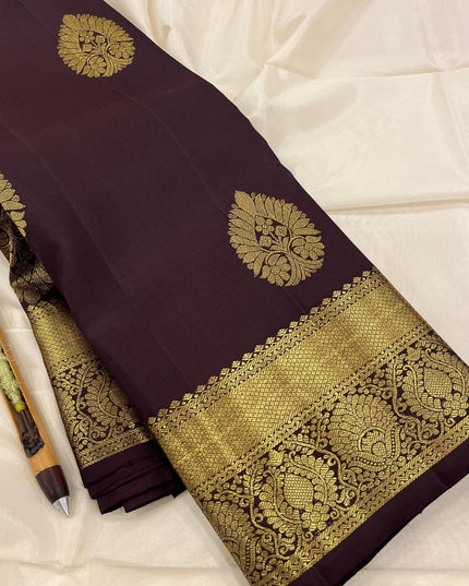 Kanchipuram Pure Silk Butta Saree | Silk Mark Certified | New Arrival - Rosepetals Luxe