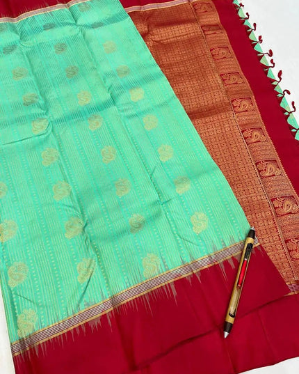 Kanchipuram Pure Silk Saree | Silk Mark Certified - Rosepetals Luxe