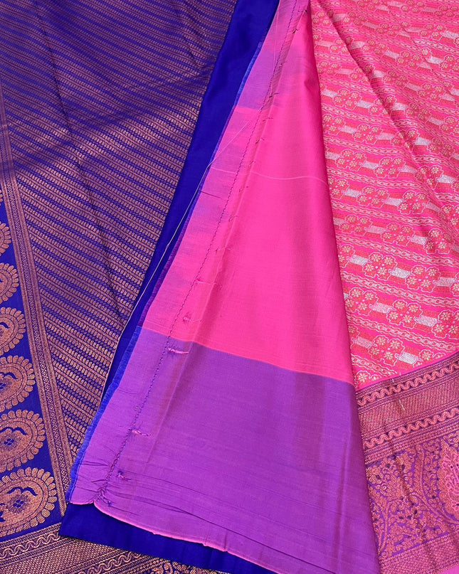 Kanchipuram Semi Silk Kerala Bridal Saree Collection - Rosepetals Luxe