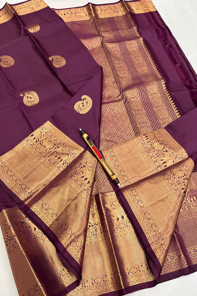 Kanchipuram Silk Butta Saree | Silk Mark Certified - Rosepetals Luxe