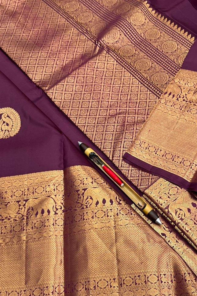 Kanchipuram Silk Butta Saree | Silk Mark Certified - Rosepetals Luxe