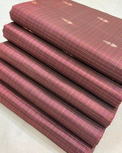 Kanchipuram Soft Silk Saree | Vairavoosi Temple Border | Zari Weave - Rosepetals Luxe