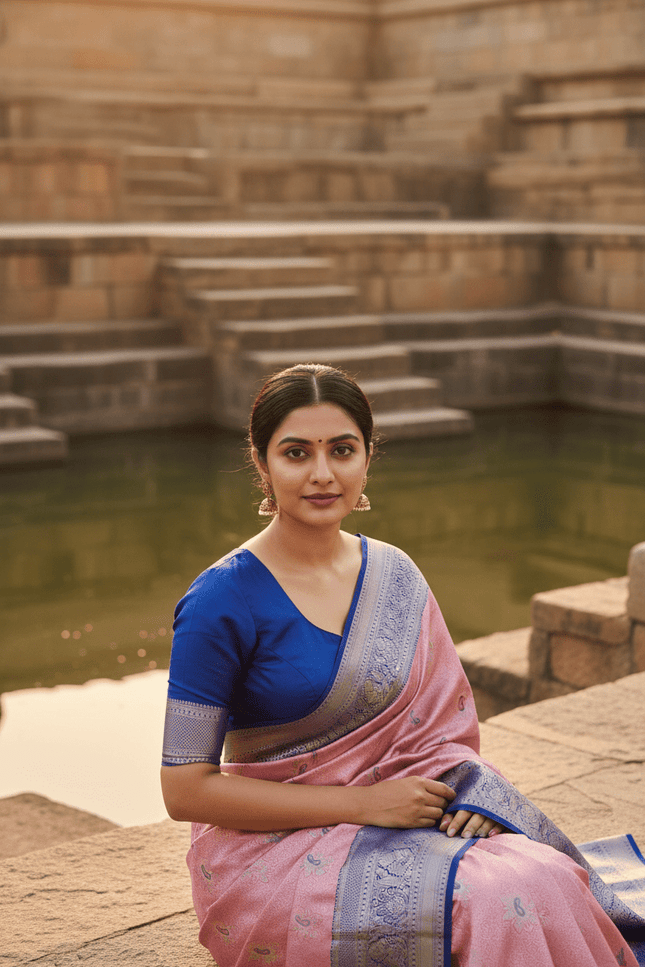 Kanchipuram Tissue Silk Saree | Luxe Silk Colour Collection | Festive & Wedding Wear - Rosepetals Luxe
