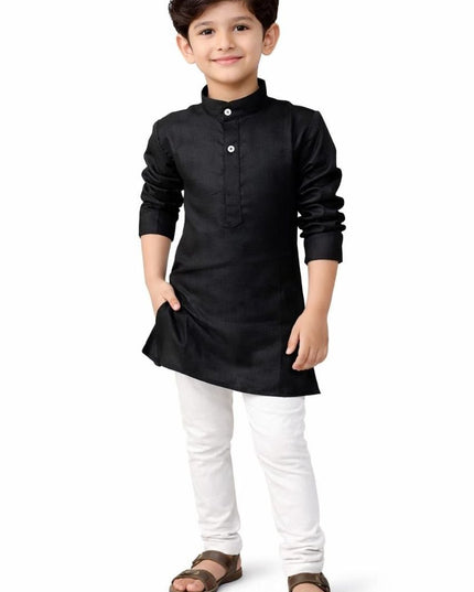 Kids Magic Cotton Kurta Pant Set | Boys Ethnic Wear | Festive & Casual - Rosepetals Luxe