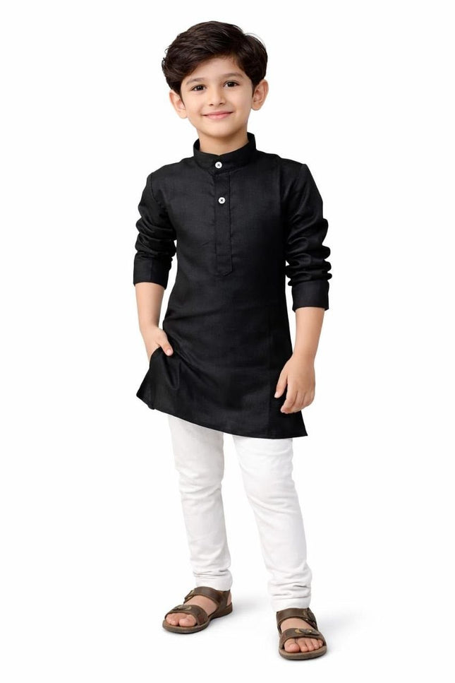 Kids Magic Cotton Kurta Pant Set | Boys Ethnic Wear | Festive & Casual - Rosepetals Luxe