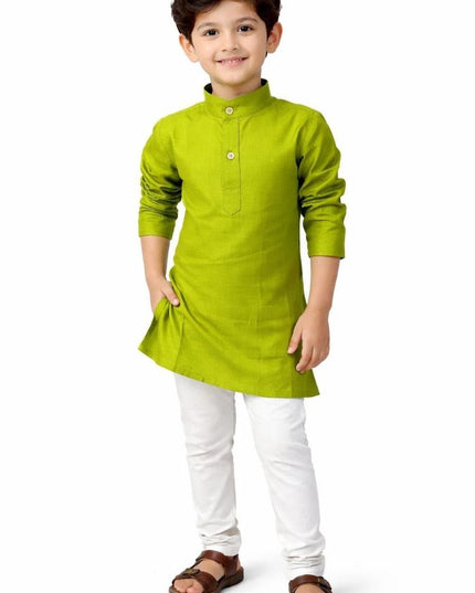 Kids Magic Cotton Kurta Pant Set | Boys Ethnic Wear | Festive & Casual - Rosepetals Luxe