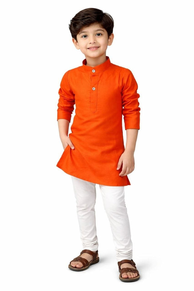 Kids Magic Cotton Kurta Pant Set | Boys Ethnic Wear | Festive & Casual - Rosepetals Luxe